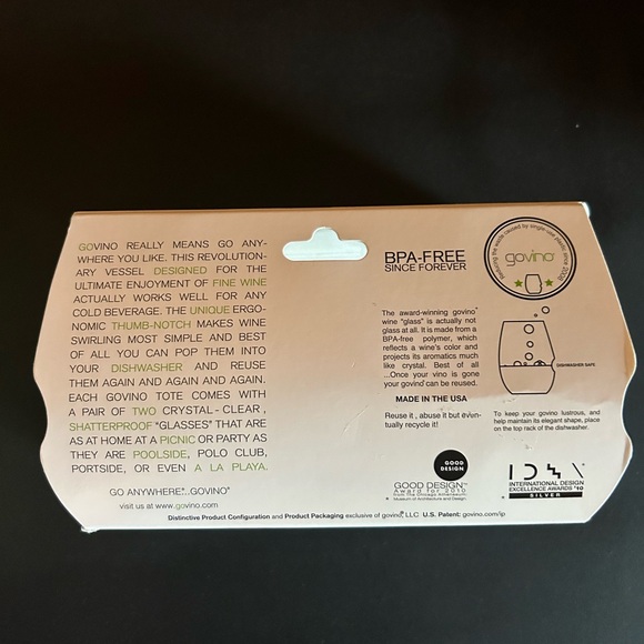 Govino Wine Glasses , set of 2 - Picture 4 of 4